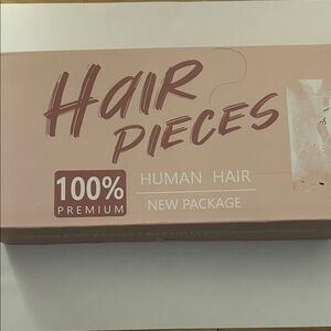 Hairro Hair Pieces 100% Human Hair Extensions - brown 12” color 4#